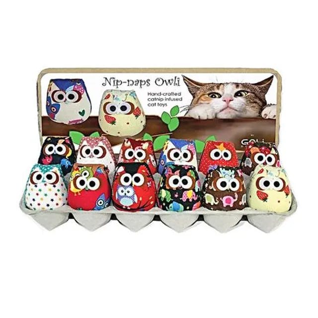 Cat Toys - Nip Naps Owli with display