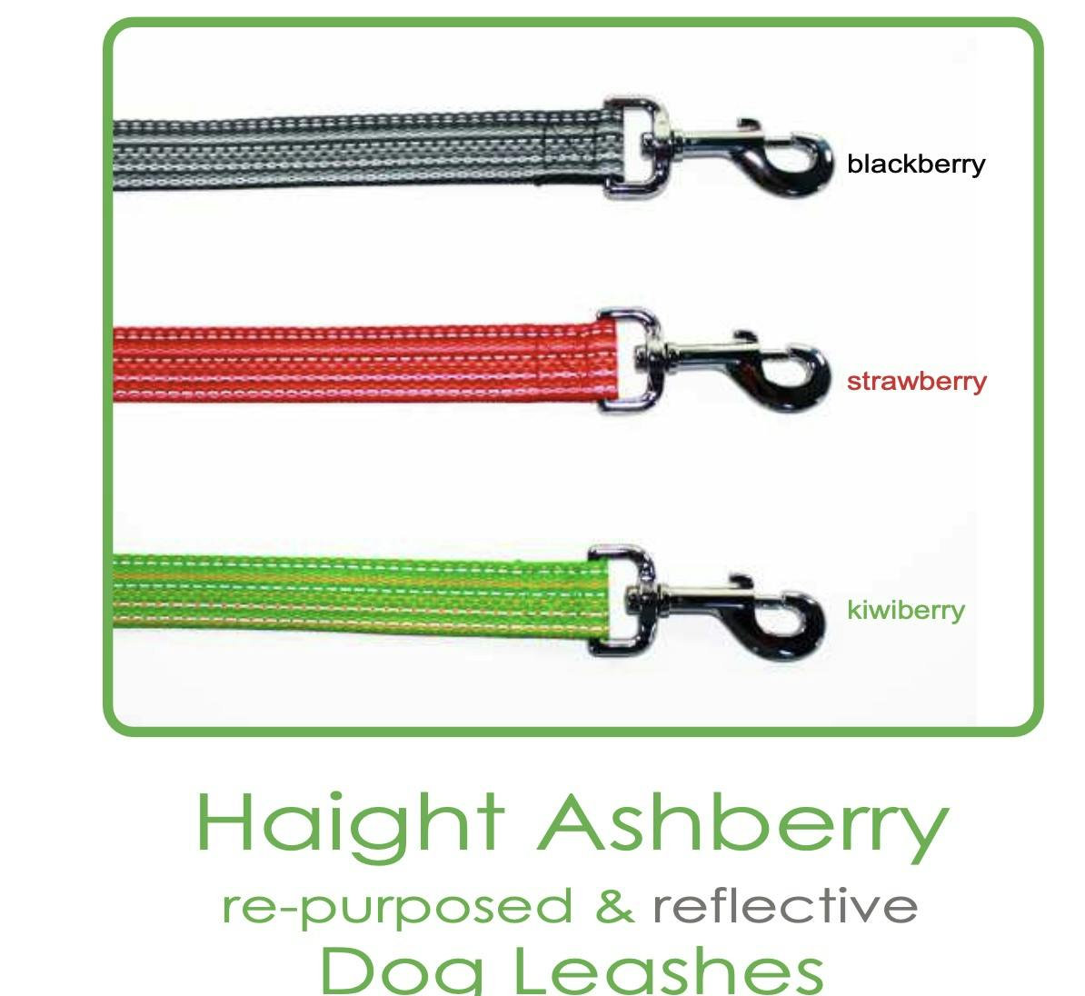 Dog Leash - Haight Ashberry Repurposed & Reflective