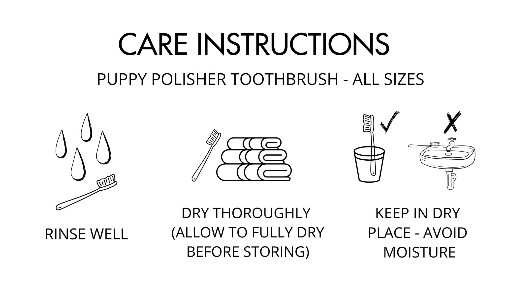 Puppy Polisher Biodegradable Toothbrush - Image 1