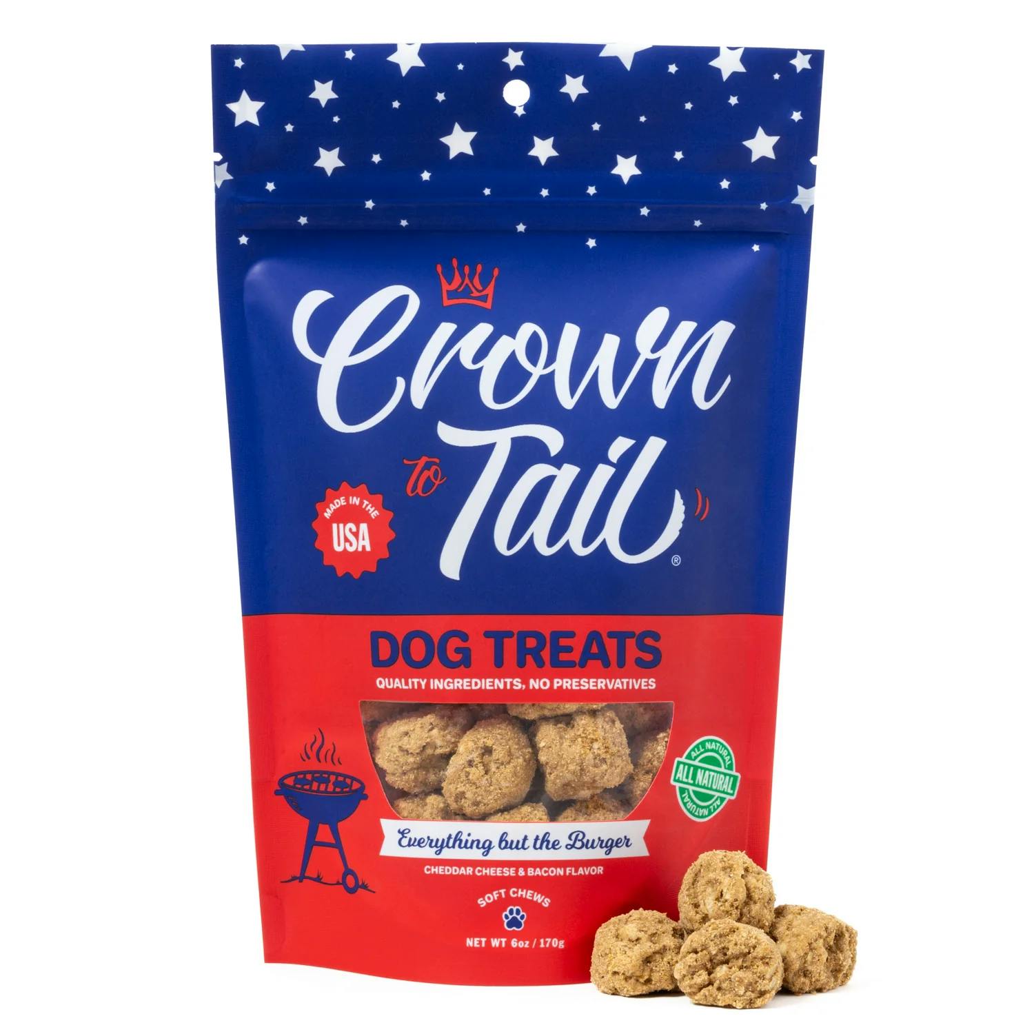 CROWN TO TAIL EVERYTHING BUT THE BURGER SOFT CHEW DOG TREATS - Image 1