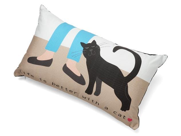 LIFE IS BETTER WITH A CAT PILLOW - Image 0
