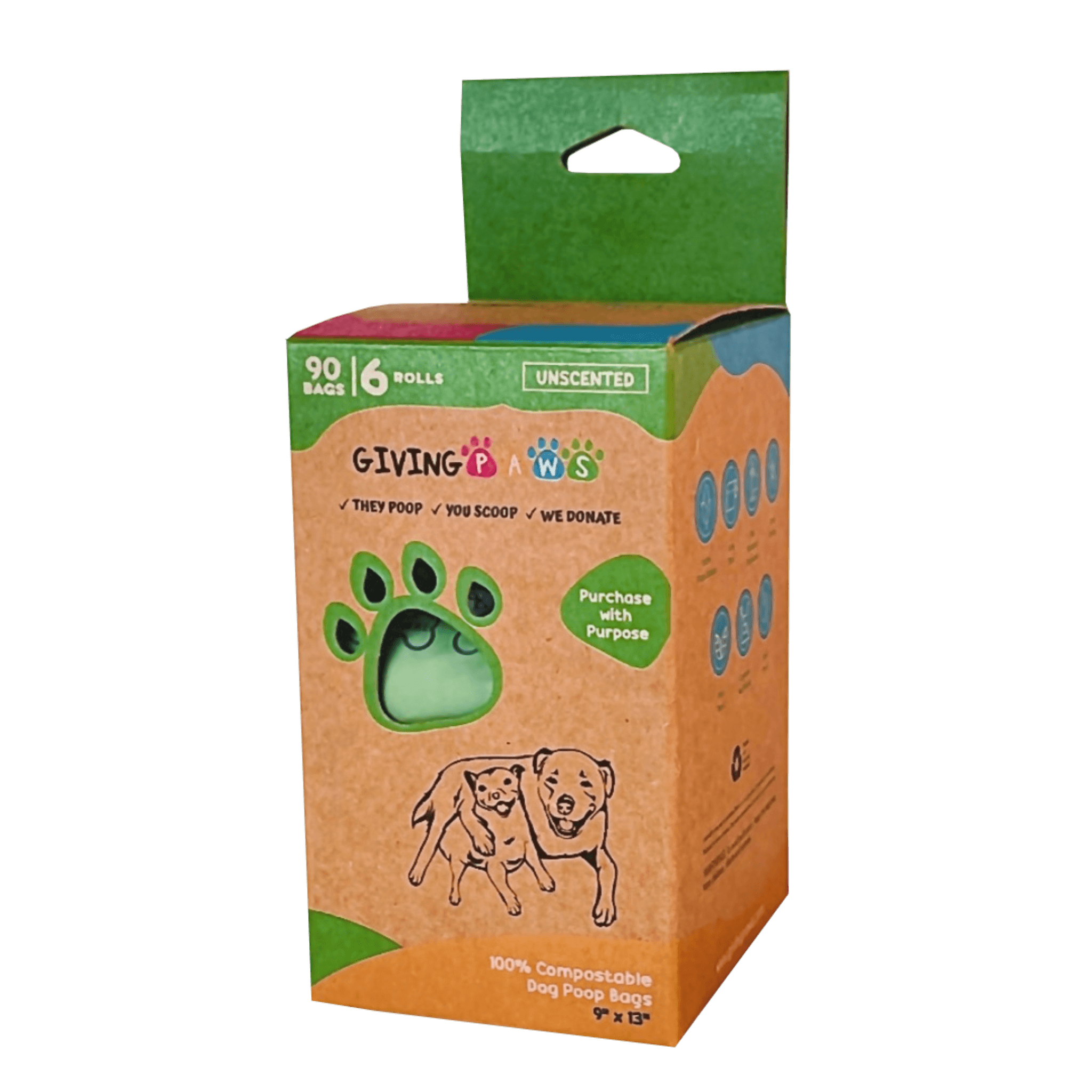Compostable Dog Poop Bags (90 ct)