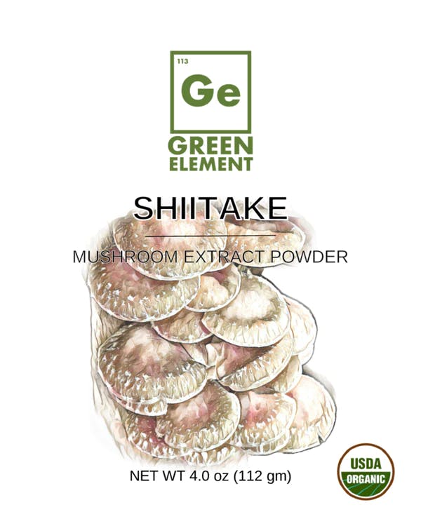 Shiitake Mushroom Extract Powder- USDA Organic- 4oz