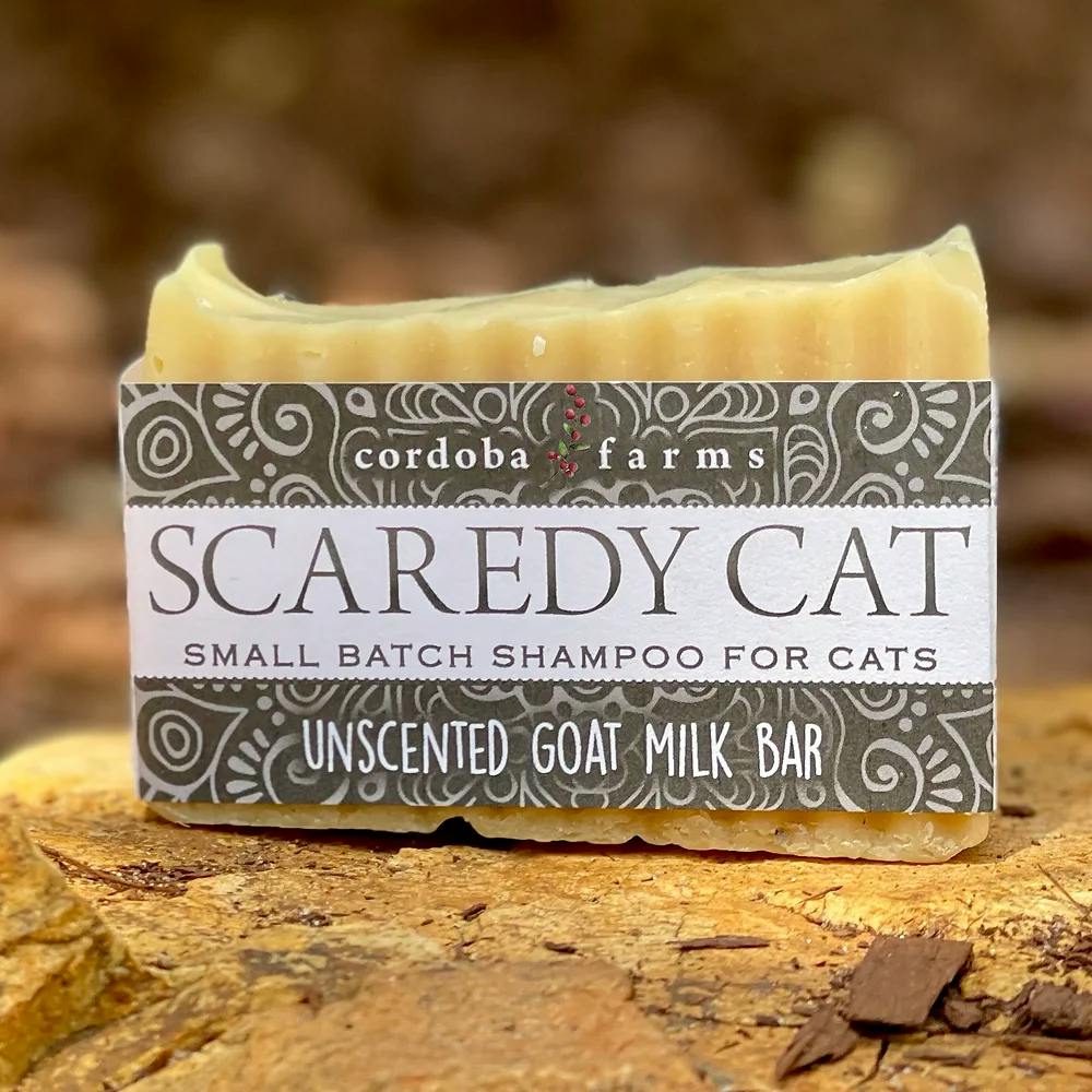 Scaredy Cat- Unscented Goat Milk Shampoo Bar