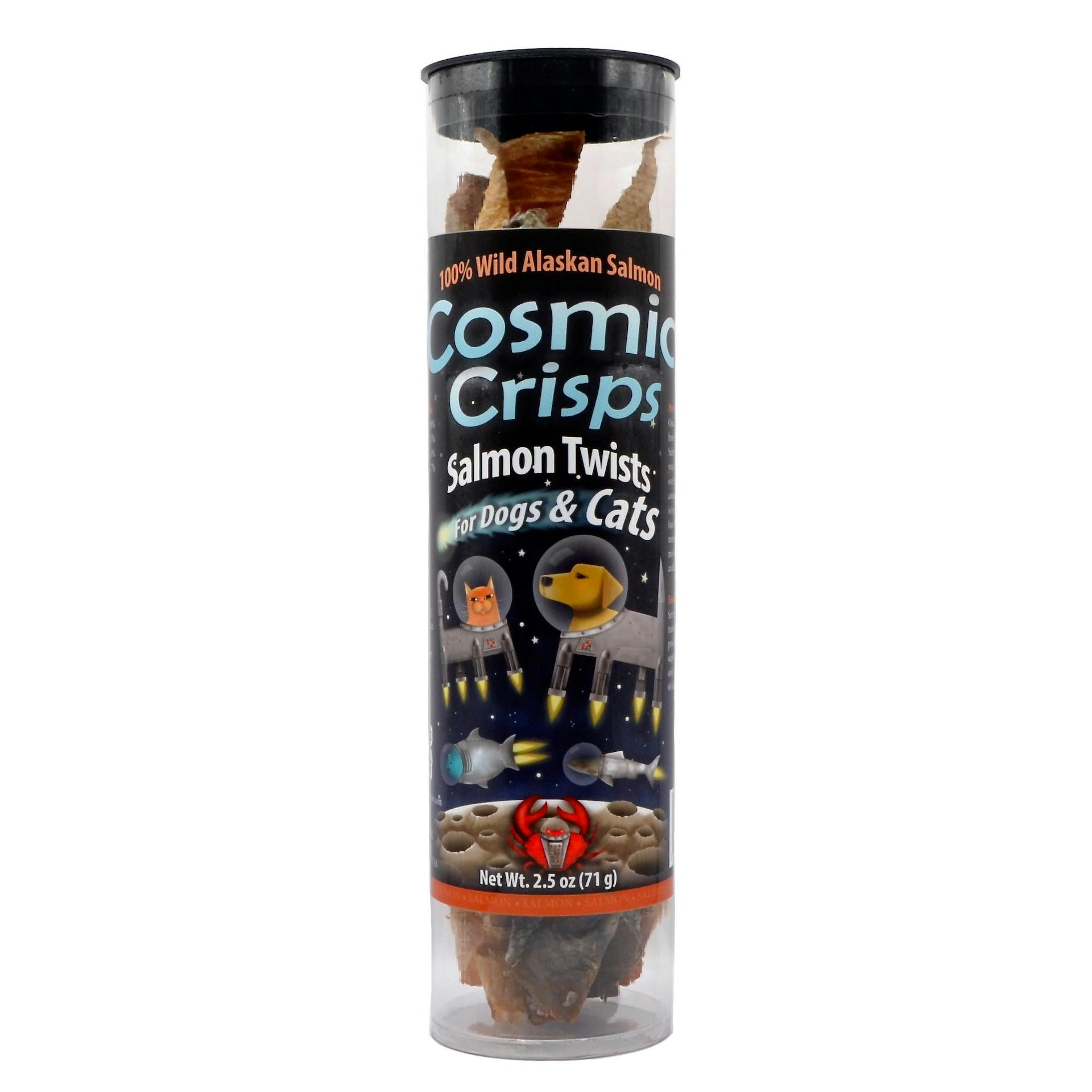 Cosmic Crisps - Dehydrated Salmon Twists for Cats & Dogs