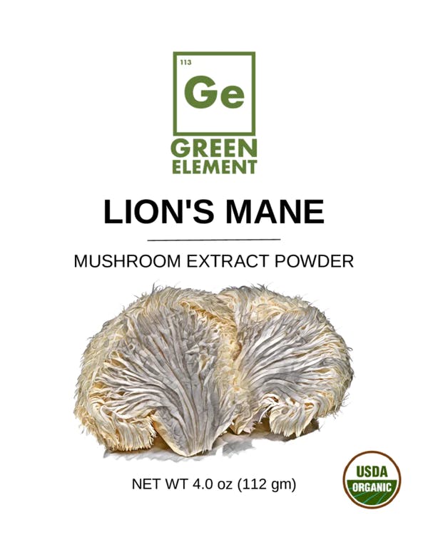 Lion's Mane Mushroom Extract Powder- USDA Organic- 4oz