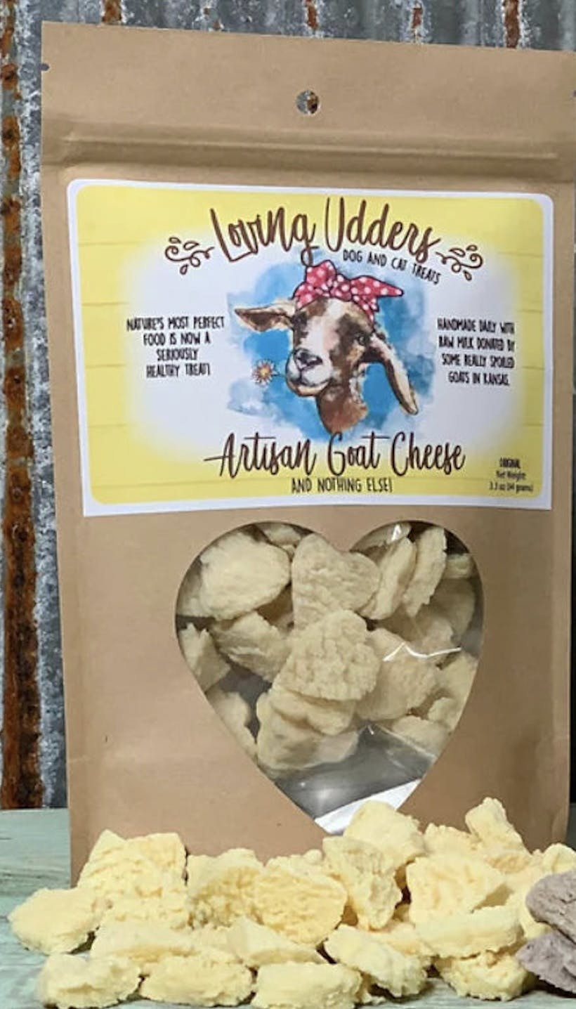 Loving Udders Goat Cheese Treats for Dogs and Cats- Case of 12